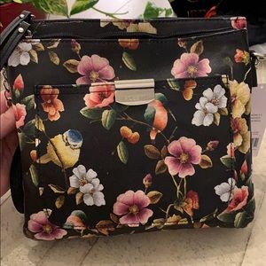 Rosetti black cross-body adjustable birds n blooms